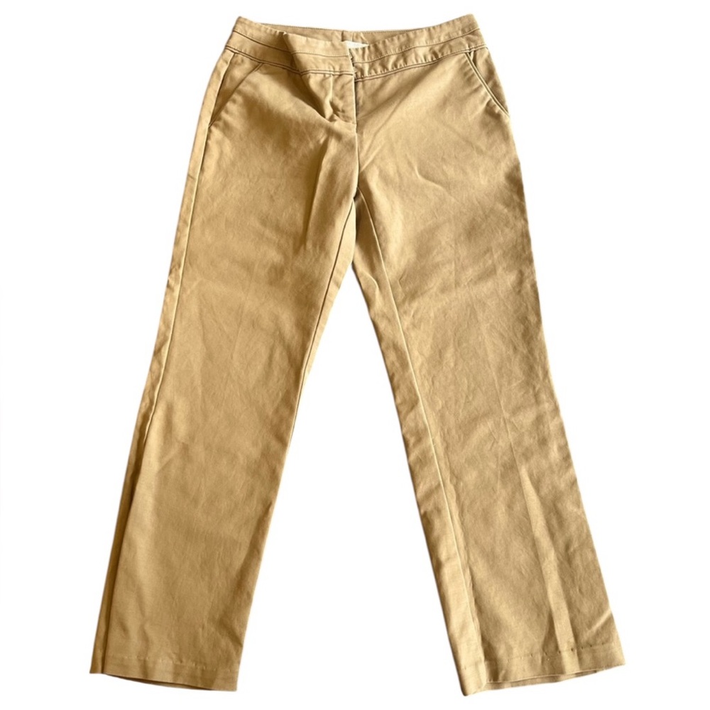 Madison Tan Classic Cotton-Blend Stretch Slimming‎ Women’s Pants | Size 2P